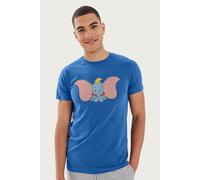 Dumbo Men's Disney The Flying Elephant Shy T-Shirt in Royal | Size: Medium Dumbo Royal M