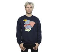 Dumbo Sitting On Books Sweatshirt Disney Navy XXL