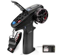 DUMBORC X6PM-350 6CH Mini RC Radio Transmitter with X6FG Gyro Receiver | 2.4GHz, Portable Remote Controller, Low Voltage Alarm, Fail-Safe Function, Mixed Mode, for RC Vehicle Car, Boat, Tank Model