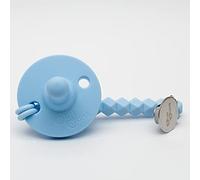 DumDums - 2 in 1 Soother & Teether & Matching 1 Piece Clip (Blue)