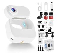 Dumenix 1080P Mini Thumb Action Camera, Portable Wearable Vlogging Camera with 128GB Support, 6-7H Long Battery Life with Charging Case, Pocket Body Cam for Sports, Travel, Vlog, Home Security