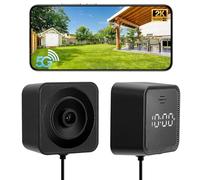 Dumenix 3MP 2K Window Camera, 2.4GHz and 5GHz WiFi Indoor Camera for Home Security with Full-Color Night Vision, Person and Motion Detection, Recording, 2 Way Talk Audio, 24/7 Recording, Easy Install