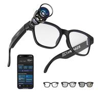 Dumenix Smart Glasses with Camera, 800w 1200p Smart Glasses with Anti Shake, Real-Time Translation, Voice Assistant, Ai Camera Glasses Recording Videofor Photos, Videos Vlogging, Travel, Meetings