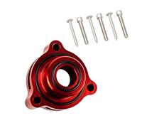 DUMFAV Blow Off Valve Adapter Compatible with Ford Fiesta, Mustang, Fusion, Edge, Escape, Transit, Bronco Fits 1.5L 1.6L 2.0L 2.3L 2.7L EcoBoost Turbo Engines, CNC Aluminum, Red