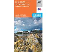 Explorer 313 Dumfries & Dalbeattie Map With Digital Version - Orange, Orange One Size