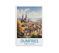 Dumfries Dumfriesshire Vintage Travel Posters 08x12inch(20x30cm) Canvas Art Poster And Wall Art Picture Print Modern Family Bedroom Decor