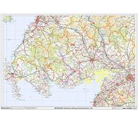 Dumfries & Galloway - DG - Postcode Wall Map - 47" x 33.25" Laminated