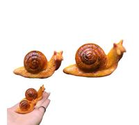 Duminyu Mini Snail Resin Animals,2pcs Realistic Mini Resin Animals Figurines for Miniature Garden Accessories,Succulent Decor,Outdoor Garden Ornaments & Home Decoration,Tiny Resin Animals Mixed