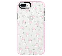 Dumkery Cute Pink Flowers Phone Case Compatible with iPhone 7 Plus, Floral iPhone 8 Plus Case Aesthetic Pattern, Soft TPU Shockproof Bumper Cover for Girls Women