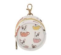 Dummy Bag Cute French Bulldog Soother Pods Pacifier Pouch Case Holder Soother Pod Box Pacifier Holder Case Travel Case Attach to Diaper Bags Hold Pacifier