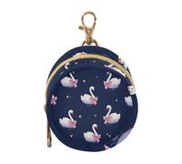 Dummy Bag Cute Swans Soother Pods Pacifier Pouch Case Holder Soother Pod Box Pacifier Holder Case Travel Case Attach to Diaper Bags Hold Pacifier for Keys Earphones Lip Balm