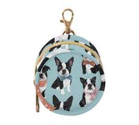 Dummy Bag Dog Design Prints Soother Pods Pacifier Pouch Case Holder Soother Pod Box Pacifier Holder Case Travel Case Attach to Diaper Bags Hold Pacifier for Keys Earphones Lip Balm