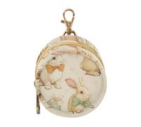 Dummy Bag Loveliness Bunnies Print Soother Pods Pacifier Pouch Case Holder Soother Pod Box Pacifier Holder Case Travel Case Attach to Diaper Bags Hold Pacifier for Keys Earphones Lip Balm