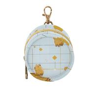 Dummy Bag Loveliness Cute Capybaras Print Soother Pods Pacifier Pouch Case Holder Soother Pod Box Pacifier Holder Case Travel Case Attach to Diaper Bags Hold Pacifier for Keys Earphones Lip Balm