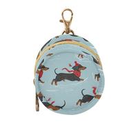 Dummy Bag Loveliness Cute Dog Soother Pods Pacifier Pouch Case Holder Soother Pod Box Pacifier Holder Case Travel Case Attach to Diaper Bags Hold Pacifier for Keys Earphones Lip Balm