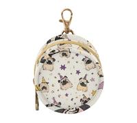 Dummy Bag Loveliness Dog Patterns Soother Pods Pacifier Pouch Case Holder Soother Pod Box Pacifier Holder Case Travel Case Attach to Diaper Bags Hold Pacifier for Keys Earphones Lip Balm