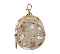 Dummy Bag Loveliness Dogs Soother Pods Pacifier Pouch Case Holder Soother Pod Box Pacifier Holder Case Travel Case Attach to Diaper Bags Hold Pacifier for Keys Earphones Lip Balm