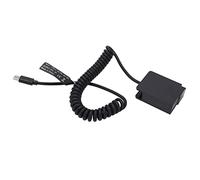 Dummy Battery - Full Decoded Power Supply with Type C Input & Output for Cameras, Reduces Heat and Displays Battery Level for Extended
