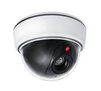 Dummy Camera CCTV Security Fake ABS Wall Ceiling Mount Indoor LED Red Light UK