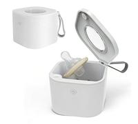 Dummy Steriliser, UV Dummy Steriliser Portable Kills 99% of Germs in 3 Mins by 4 UV Lights, Baby Pacifier Steriliser On The Go, Type-C Rechargeable