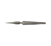 Dumont 2-1029 Stainless Steel Dumoxel Extremely Fine Anti-Magnetic Organic Tweezers, 108 mm Length, 0.02 mm Tip Width