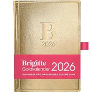 DUMONT - BRIGITTE Gold Calendar 2026 - Pocket Calendar in Book Format - 10 x 14 cm - Lifestyle & Organisation