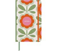 DUMONT - Dom Vari Blossom 2026 - Pocket Calendar Large 13 x 21 cm - Weekly Notebook Calendar with Closure Strap & Folding Pocket, Perfect Companion for Work, School & Everyday Use