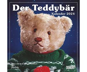 Dumont The Teddy Bear Brochure Calendar 2024, in Format 30 x 30 cm, Monthly Calendar with School Holiday Dates, Children's Calendar with Cuddly Tea Bears