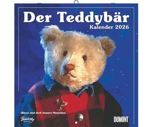 DUMONT - The Teddy Bear Calendar 2026 - Brochure Calendar 30 x 30 cm with 12 Loving Teddy Scenes Classic for Collectors & Bear Friends