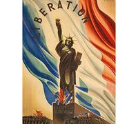 Dumoulin GPRF Free French WWII Liberation Advert Large Wall Art Print Canvas Premium Mural