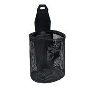 Dump Bag, Draw String Dump Bag, Waist Bag, Foldable Utility Bag with Quick Release Net, Organiser of Belt Films, Waist Storage for Outdoor Hiking, Hunting, Camping, black, 19x23cm, See description