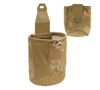 Dump Bag | Harvest Bag, Drawstring Netting, Lightweight Large Opening Container | Belt, Equipment, Accessories | Hiking, Cycling, Climbing, Camping, Garden, Forest, Khaki, Se référer au descriptif