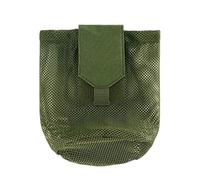 Dump Bag - Mesh Foldable Waist Bag - Large Capacity Drawstring Waist Bag for Organization Hunting Cycling Camping Climbing Travel, Army Green, Consulte la descripción, See description