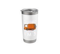 Dump Everything I'm 3rd Birthday Garbage Truck Stainless Steel Insulated Tumbler