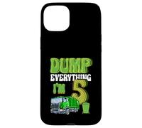 Dump Everything I'm 5 Year Old Garbage Truck 5th Birthday Case for iPhone 15 Plus