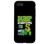 Dump Everything I'm 5 Year Old Garbage Truck 5th Birthday Case for iPhone SE (2020) / 7 / 8