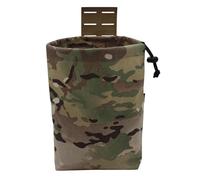 Dump Pouch Tactical Belt Mag Recovery Pouch Roll Up Foldable Mag Pouches Molle Utility EDC Waist Storage Bag(CP)