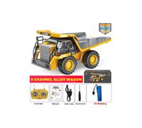 (Dump Truck 1Battery) RC Car Remote Control Excavator Crawler Tractor Bulldozer Engineering Dump Truck 2.4G Radio Construction