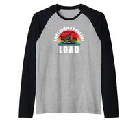 Dump Truck - I Just Dumped A Massive Load. Fun Retro Dumper Raglan Baseball Tee