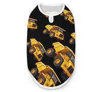 Dump Truck Print Pet Clothes T Shirt Pets Clothing Vests Tee Tops Dogs Costume Coat For Dog Cat L