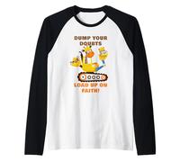 Dump Your Doubts, Load up on Faith! Kids Construction Animal Raglan Baseball Tee