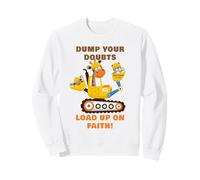 Dump Your Doubts, Load up on Faith! Kids Construction Animal Sweatshirt