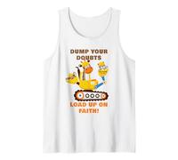 Dump Your Doubts, Load up on Faith! Kids Construction Animal Tank Top