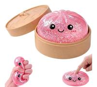 Dumpling Bao Squishy Toy, Glitter Dumpling Giant Squishy Fidget Toys, Viral Mystery Box Dumplings Squishies for Kids and Adults, Blind Box Stress Balls for Anxiety Relief