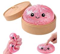 Dumpling Bao Squishy Toy, Glitter Dumpling Giant Squishy Fidget Toys, Viral Mystery Box Dumplings Squishies for Kids and Adults, Blind Box Stress Balls for Anxiety Relief