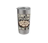 Dumpling Expectations were Set Funny Food Pun Stainless Steel Insulated Tumbler