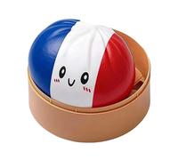 Dumpling Fidget 4 Inch Squeeze Sandwich Toy, Soft Sensory Stress Ball, Realistic Design and Flag Style Details | For Focused Training on the s