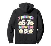 Dumpling I Survived 67 Now I'm 8 Kawaii Cute Birthday Pullover Hoodie