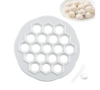 Dumpling Maker 19 Holes Dumpling Mould 11.65 Inch White Russian Ravioli Maker Wrappers Kitchen Russian Press.