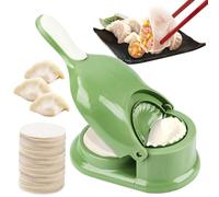 Dumpling Maker,2-in-1 Ravioli Maker Manual Meat Pierogi Press Mould Pie Maker Wrapper gyoza Wrappers Tool Accessories Kit for Home Kitchen Cooking Dumpling Moulds Dumpling Skin Maker